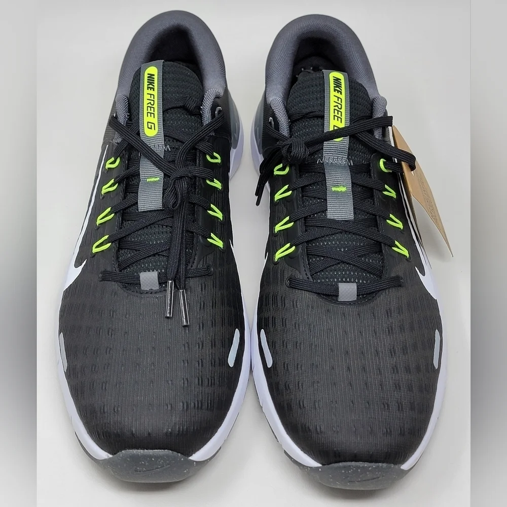 Nike Free Golf NN Golf Shoes Black Iron Grey White FN0332-001 Mens Size 10‎ New